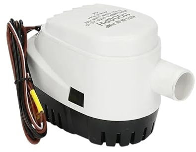 Bomba de achique automática for barcos, 12 V, 24 V, 110 V, 220 V, 750 GPH, 1100 GPH, con interruptor de flotador automático, bomba de agua eléctrica sumergible de CC, 12, 24 V, 220 voltios(1100GPH 29m