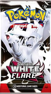 White Flare Booster Pack (EN) Pokémon Scarlet & Violet | 10 Cards + Online Code | English | TCG | heartforcards® Shipping Protection