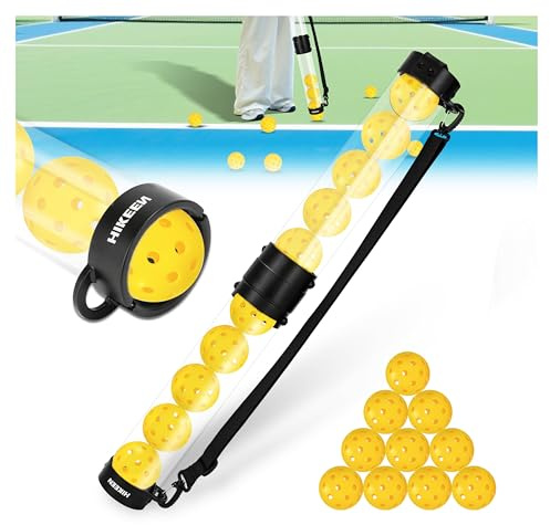 Hikeen Raccoglitore Palline Pickleball Resistente, 10 Palline, Accessori Pickleball, Ritiro e Conservazione Rapidi