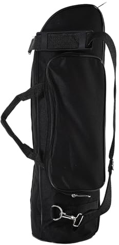 Tragbare Trompetentasche aus Oxford Gewebe mit Stoßschutz, Schwarz | Reise und Outdoor, Spritzwasserabweisend, Kleines Fach, Praktischer Begleiter für Instrumente