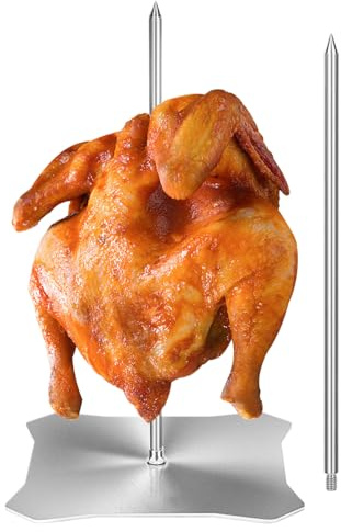 Brochette de Grill - Support à Brochettes Inoxydable,Support À Viande Pour Four Tacos Poulet Extérieur Camping Kebab Chawarma | Cuisson au Four Extérieur Camping Rôtissage Grillage