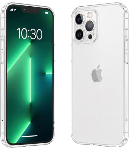 caslord Ultra Thin Transparent Case for iPhone 13 Pro Max | Anti-Yellow | TPU | Shock Resistant | Scratch Resistant