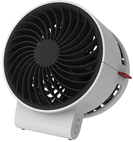 Boneco Air Shower F50 Mobile Fan with USB-C Port and Modern Touch Control, White