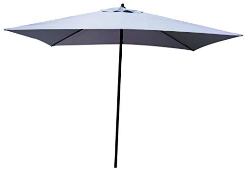 GARDEN FRIEND O850304 Parasol 2 x 3 m - Couleur : Gris. Structure en Acier.