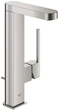 Grohe Plus Badarmatur - Waschtischbatterie,mit Temperaturbegrenzer, Einlochmontage - supersteel, 23851DC3