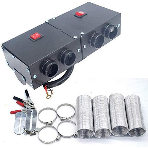 Kit de chauffage de voiture Riloer dégivrage de ventilateur de chauffage rapide haute puissance dégivreur pour pare-brise d'automobile dégivreur de pare-brise d'hiver 24 V 500 W