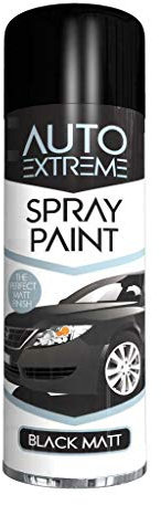 SDMAX All-Purpose Black Matt Spray Paint, Matt Finish, Easy and Quick spraying Operation, Smooth Finish, Fast Drying, Suitable for Wood, Metal, Plastic, 400ml