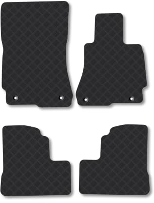 Mercedes S-Class (2005-2013) [SWB] 3mm Rubber Car Mats | Tailored Fit Durable Floor Mats Full Coverage Protection Waterproof Accessories Easy Clean Anti Slip Made in the UK