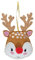 Trimits Christmas Felt Decoration Kits, 9 x 14cm, Reindeer