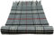 TigerTie Designer Schal in grau weissgrau dunkelgrau schwarz rot kariert - Stoff Cashmink - made in Germany