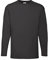 Fruit of the Loom Raglan Sweatshirt für Herren, matt, Schwarz, 5XL