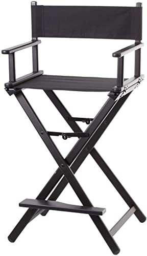 FGHDFH Professionelle Make-Up Artist Stuhl Faltbar Aluminium Regisseure Stuhl Makeup Chair Für Kunden Mit Fußstütze Outdoor Camping Stuhl Heavy Duty 300 Lbs, Für Studio Schauspieler Personal,A