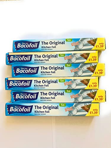 Bacofoil Kitchen Foil Extra Large 300mm x 5m (6 Pack)