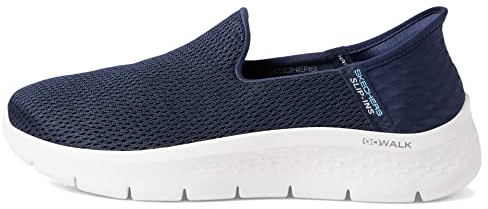 Skechers GO Walk Flex Relish, Zapatillas Mujer, Navy Textile/Trim, 37 EU