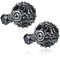 Ohrstecker Männer, Zirkonia Ohrringe mit Weiß Runder Ball mit CZ 15X15MM Ohrringgeschenk für Frauen Jugendlich Mädchen