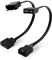 EZDIY-FAB ARGB LED Adapter for NZXT Fan, F120 AER RGB Fan, No NZXT CAM hub Required, Compatible to Aura Fusion Mystic Light, Two in Pack