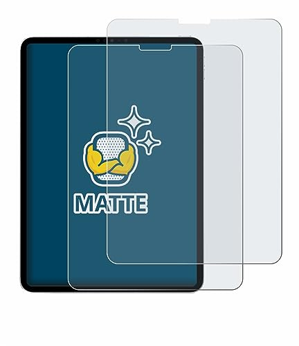BROTECT Entspiegelungs-Schutzfolie für Apple iPad Pro 11 2022 (4. Gen.) (2 Stück) Matte Displayschutz-Folie, Anti-Reflex, Anti-Fingerprint
