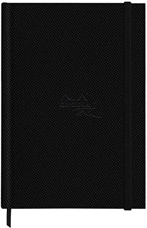 Rhodia 116141C - Rhodia Touch Zeichenbuch Watercolor Book, feinkörniges Papier aus 100% Baumwolle 300g, 20 Blatt, A4 Hochformat, ideal für Aquarell, Schwarz, 1 Stück