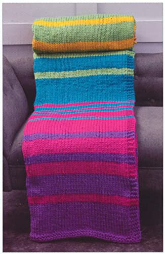 James Brett Super Chunky Knitting Pattern Easy Knit Small or Large Blanket Throw (JB843)