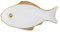 Piatti da insalata a forma di pesce, in ceramica, 30 cm, piatti piani per pasta, dessert, piatti da portata per antipasti, sushi, frutta (bianco)
