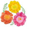 DAZZLEEX 3 flores de papel gigantes de 60 cm, flores de papel tridimensionales, flores de papel de seda, decoración de pared