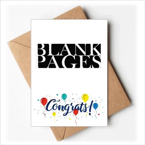 Stilvolle Charaktere Blanko-Seiten Hochzeitskarten Glückwunsch Grußumschläge