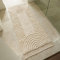 KIBAGA Boho-Badezimmerteppich mit Quasten, weich, waschbar, rutschfeste Baumwollmatte, perfekte Größe für moderne Wohnkultur