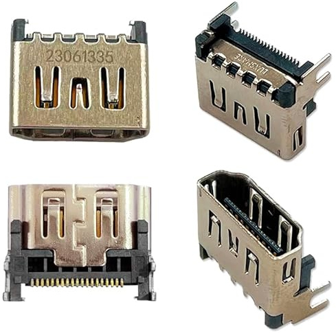 paobteiy Lot de 6 connecteurs HDMI de remplacement pour Playstation 5, prise HDMI pour console Sony PS5 Argenté (6, 12)