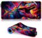 Mauspad, Dinosaurier-LED-Gaming-Mauspad, ROG Full Desk Keyboard Mouse Pad (60 x 35 x 0,3) cm, rutschfeste Gummiunterseite, Tastaturpad, Tischmatte