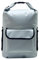 LearnLyrics Wasserdichter Wanderrucksack – wasserdichte Angeltasche mit großer Kapazität, 500D PVC-Netzstoff, Outdoor-Rucksack, Tagesrucksack mit reflektierenden Streifen für Bergsteigen, hellgrau,
