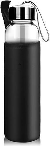 Tyuodna Wasser Heilsteine Flasche, Crystal Infusion Trinkflasche,Heilende Natürliche Wasserflasch,Auslaufsichere Quarz-Kristall Glas(Flasche (ohne Kristall))
