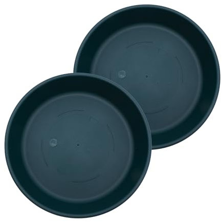 The HC Companies SLI14000B91T020LRESV - Sottovaso Rotondo Classico, in plastica, 35,6 cm, Colore: Verde