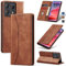 Jasonyu Case for Motorola Edge 50 Pro Leather Wallet Flip Cover with Card Holder,Kickstand, Magnetic Closure,TPU Shockproof Phone Case Compatible with Moto Edge 50 Pro (Brown)
