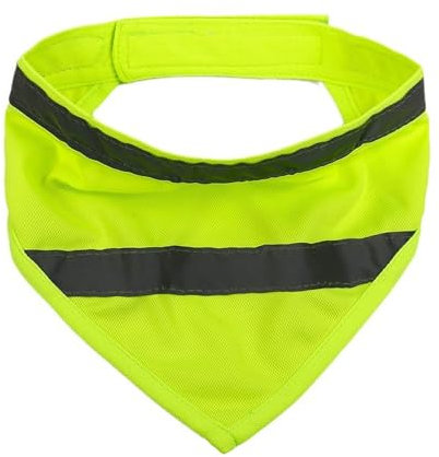 Reflektierendes Hundehalstuch, Dreieckstuch, Klettverschluss, Leuchtendes Hundehalsband, Leichtes Sabbertuch für Katzen, Hunde (S)