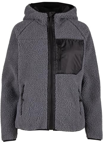 Brandit Women Teddyfl. Jacket Hood 15Y, Color: anthracite, Size: L