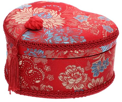 Homoyoyo Schmuckkästchen Aus Stoff Für Halsketten Ohrringe Und Nadelwerkzeuge Kompakte Aufbewahrungsbox Langlebig Und Praktisch Für Haushalt Oder Unterwegs