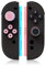 Empuñaduras de pulgar para Nintendo Switch 2, tapas de joystick para Switch2, cubierta analógica para mando Joycon NS2 con adhesivo de botón, rosa dulce y negro
