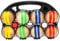 GICO Boccia Spiel aus Massivholz, gestreift mit 8 Kugeln, Durchmesser 7 cm. Made in EU - 3015