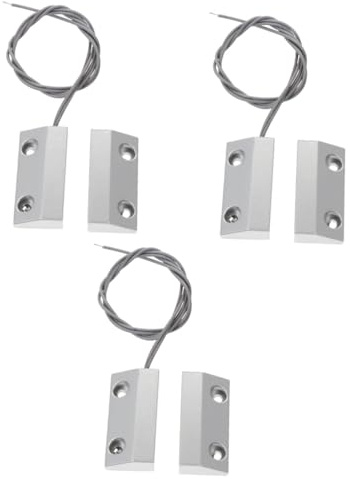 ARTIBETTER 3sätze Tür Und Fenster-alarmsensor Zinklegierung Kabelgebunden Für Rollladen Und Sicherheitsanwendungen Zuverlässiger Einbruchsschutz Für Zuhause Und Geschäft