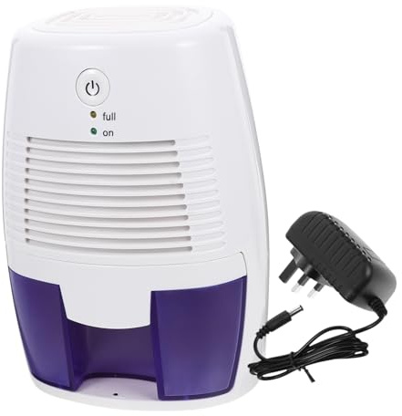VICASKY Mini Semiconductor Dehumidifier 600ml Air Dryer Moisture Absorber Uk Plug for Household Use in Bedroom Bathroom Closet