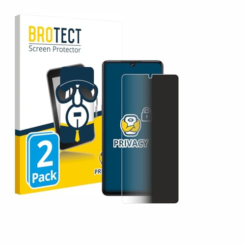 BROTECT Blickschutzfolie für Cubot X100 | 2 Stück Anti-Spy Displayschutz Made in Germany Smartphones und Handys Privacy Screen Protector Blaulichtfilter Klare Folie