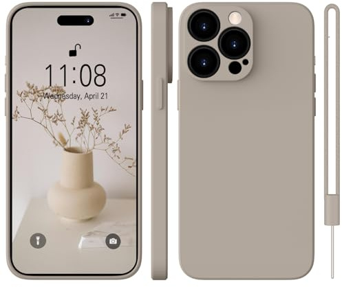 WXX für iPhone 14 Pro Max Hülle Silikon Case 6.7'' Titanium Grau | Handyhülle Dünn Slim mit Microfiber,Kratzfeste Rundumschutz Case Hülle für iPhone 14 Pro Max