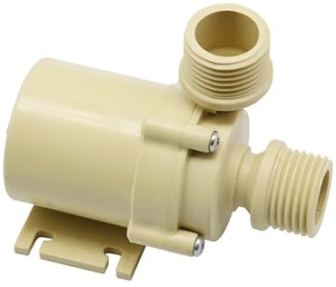 Pompe Submersible, Super Silencieuse 1/2 pompe De Circulation D'eau Chaude De Qualité Alimentaire DC 12V/24V 5M 9L/MIN Compresseur De Chauffage De L'eau(12V)
