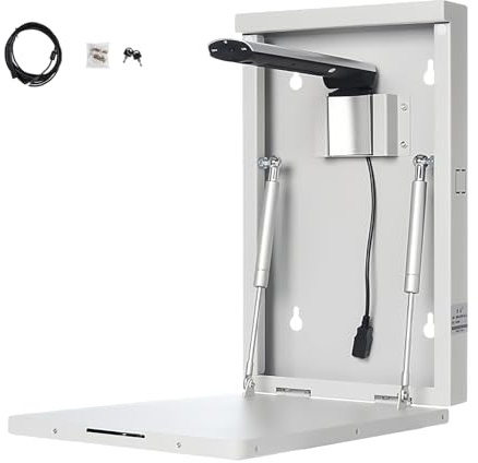 Document Camera Scanner with 16MP Resolution, Wall-Mounted Design, 10 LED Lights, 90° Foldable, Suitable for Teaching and Presentations