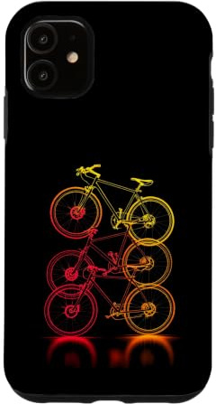 Hülle für iPhone 11 Bold Stacked Bikes Art für Radsport-Liebhaber