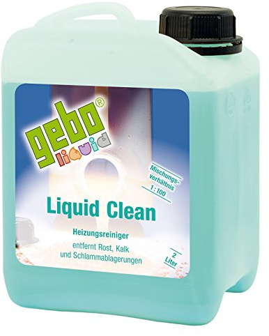 Gebo 75052 Liquid Clean 2l Heizungsreiniger Reinigungsmittel Reiniger Reinigung für Heizungsanlagen Heizung Heizkessel