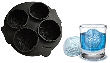 Halloween Gehirn Silikonform Backform Schokoladenform Pralinenform Cupcake Keks Kuchen Basteln Backen Dracula Verzieren Grusel Geister Formen Eiswürfelform von ROYAL HOUSEWARE