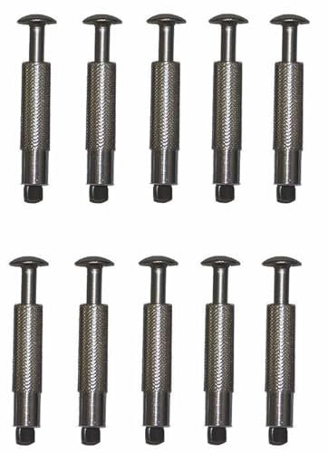 jardiboutique -Lot de 10 Pitons Douille INOX ø 12 mm-SC-BES-701-0007-x10