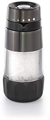 OXO 11254800 Black Stainless Steel Good Grips Accent Mess-Free Salt Grinder, Ceramic