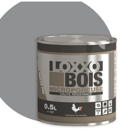 LoXXO Holzfarbe, mikroporös, Silbergrau